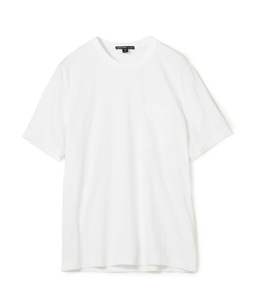JAMES PERSE(ジェームスパース)の「コットンリネン ポケットTシャツ MCBJ3750(Tシャツ/カットソー・メンズ・ホワイト/ライトグレー/グレー・0/2/1)」の2枚目の写真