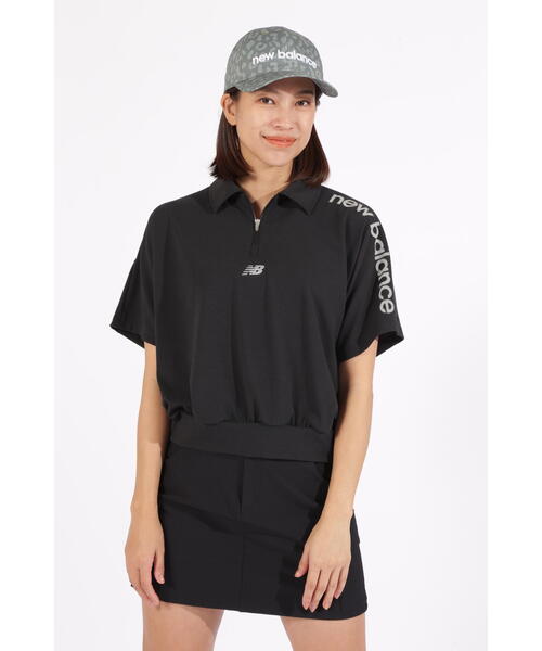 New Balance Golf ニューバランスゴルフ ハーフジップ シャツ セール】【new balance golf】UVカット 抗ピル メランジ調