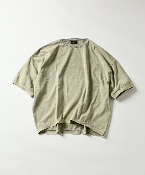 JOURNAL STANDARD J.S HOMESTEAD(ジャーナルスタンダードホームステッド)の「J.S.Homestead / オーバーラージ ポンチョ ショートスリーブTシャツ(Tシャツ/カットソー・メンズ・ブラック/チャコールグレー/パープル/ブラウン系その他・FREE)」の3枚目の写真