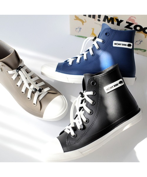 AmiAmi(アミアミ)の「【HI MY ZOO】レインスニーカー レインブーツ 長靴 防水 雨晴れ兼用(スニーカー・キッズ・ネイビー/ブラック/グレー・19cm/20cm/21cm/22cm/23cm/24cm)」の13枚目の写真