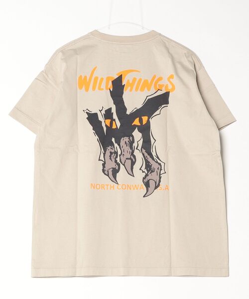 WILD THINGS（ワイルドシングス）の「ワイルド・ティアラー S/S Tシャツ│WILD-TEARER TEE SS（Tシャツ/カットソー・メンズ・ライトカーキ/ブラック/ホワイト・S）」の9枚目の写真