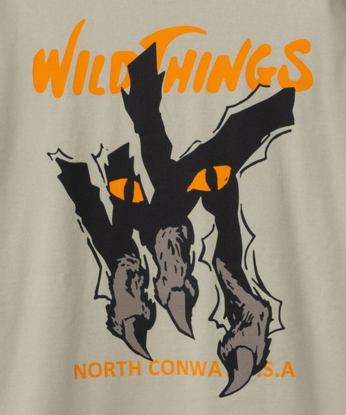 WILD THINGS（ワイルドシングス）の「ワイルド・ティアラー S/S Tシャツ│WILD-TEARER TEE SS（Tシャツ/カットソー・メンズ・ライトカーキ/ブラック/ホワイト・S）」の6枚目の写真