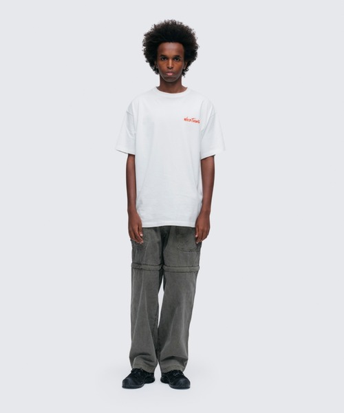 WILD THINGS（ワイルドシングス）の「ワイルド・ティアラー S/S Tシャツ│WILD-TEARER TEE SS（Tシャツ/カットソー・メンズ・ライトカーキ/ブラック/ホワイト・S）」の4枚目の写真
