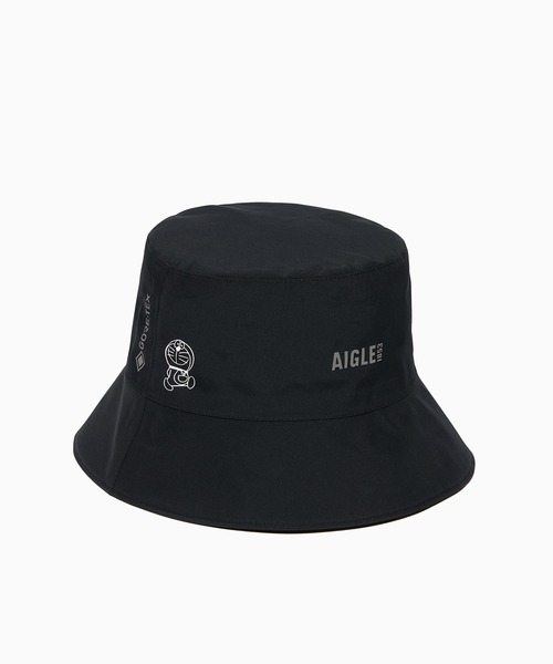 AIGLE(エーグル)の「【ドラえもん】 ゴアテックス ハット(ハット・レディース・ブラック・L/XL/M)」の1枚目の写真