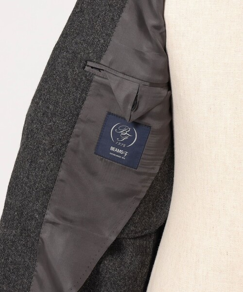 BEAMS F（ビームスエフ）の「EASY ABRAHAM MOON ウール ホームスパン スーツ（スーツジャケット・メンズ・チャコールグレー・52/50/48/44）」の4枚目の写真