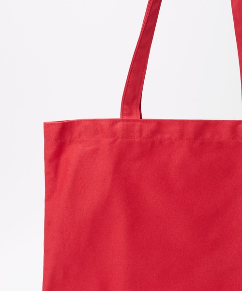 赤いシンプルトートバッグ forksy.】カラーアソート ロゴトートバッグ（トートバッグ）｜forksy