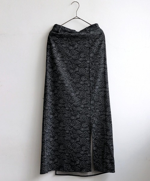antiqua(アンティカ)の「和柄ロングスカート(スカート・レディース・ブラック・ONESIZE)」の15枚目の写真