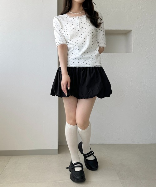 apres jour clair（アプレジュールクレア）の「【apres jour clair】アソートレースヘンリートップス【4周年記念アイテム】（Tシャツ/カットソー・レディース・ネイビー/アイボリー/その他/杢グレー/ホワイト系その他2・X-LARGE/フリー）」の16枚目の写真