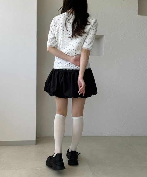 apres jour clair（アプレジュールクレア）の「【apres jour clair】アソートレースヘンリートップス【4周年記念アイテム】（Tシャツ/カットソー・レディース・ネイビー/アイボリー/その他/杢グレー/ホワイト系その他2・X-LARGE/フリー）」の17枚目の写真