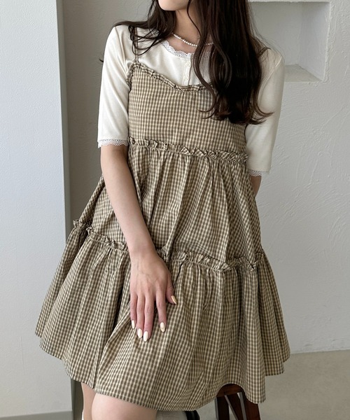 apres jour clair（アプレジュールクレア）の「【apres jour clair】アソートレースヘンリートップス【4周年記念アイテム】（Tシャツ/カットソー・レディース・ネイビー/アイボリー/その他/杢グレー/ホワイト系その他2・X-LARGE/フリー）」の9枚目の写真