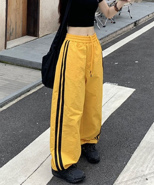 almo(アルモ)の「PT サイドラインナイロンパンツ(se)(その他パンツ・レディース・グレー/イエロー・FREE)」の10枚目の写真