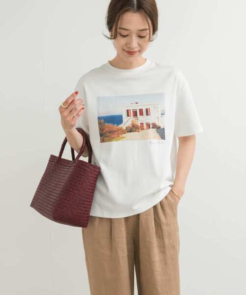 URBAN RESEARCH DOORS（アーバンリサーチドアーズ）の「フォトプリント半袖Tシャツ（Tシャツ/カットソー・レディース・オフホワイト/ホワイト系その他・MEDIUM）」の3枚目の写真