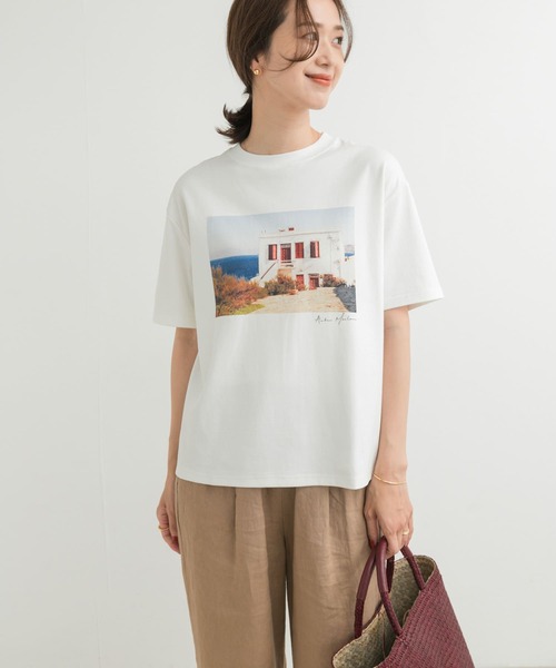 URBAN RESEARCH DOORS（アーバンリサーチドアーズ）の「フォトプリント半袖Tシャツ（Tシャツ/カットソー・レディース・オフホワイト/ホワイト系その他・MEDIUM）」の4枚目の写真