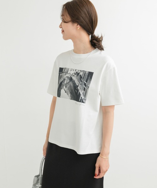 URBAN RESEARCH DOORS（アーバンリサーチドアーズ）の「フォトプリント半袖Tシャツ（Tシャツ/カットソー・レディース・オフホワイト/ホワイト系その他・MEDIUM）」の14枚目の写真