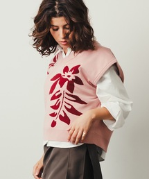 ニット」に該当するメンズのベスト（ピンク/桃色系）ファッション通販