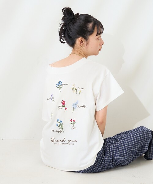 セール】花刺繍Tシャツ【限定展開】（Tシャツ/カットソー）｜FREAK'S