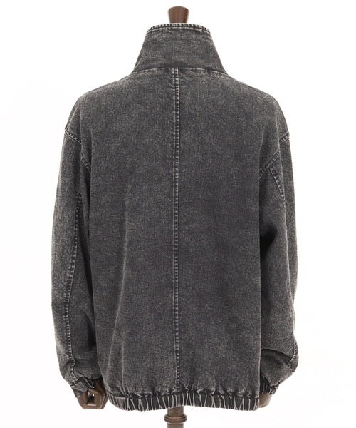 CAMBIO(カンビオ)の「mj10843- Stretch Denim High Neck Short Blouson ショートブルゾン(ブルゾン・メンズ・ブルー/ブラック・S/M/L)」の6枚目の写真