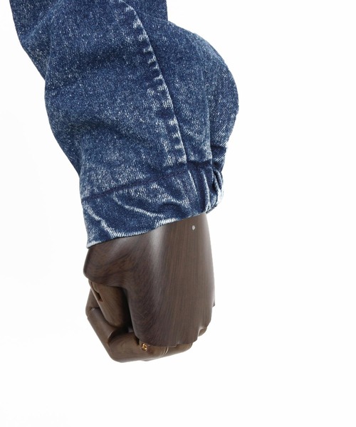 CAMBIO(カンビオ)の「mj10843- Stretch Denim High Neck Short Blouson ショートブルゾン(ブルゾン・メンズ・ブルー/ブラック・S/M/L)」の13枚目の写真