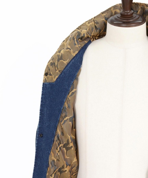 CAMBIO(カンビオ)の「mj10843- Stretch Denim High Neck Short Blouson ショートブルゾン(ブルゾン・メンズ・ブルー/ブラック・S/M/L)」の16枚目の写真
