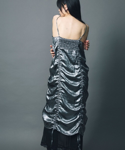 セール】【led.tokyo】LAYERED NEGLIGEE ONEPIECE/レイヤード