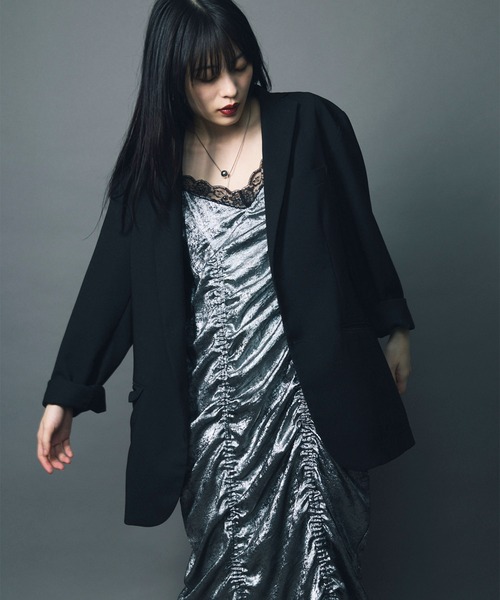 セール】【led.tokyo】LAYERED NEGLIGEE ONEPIECE/レイヤード