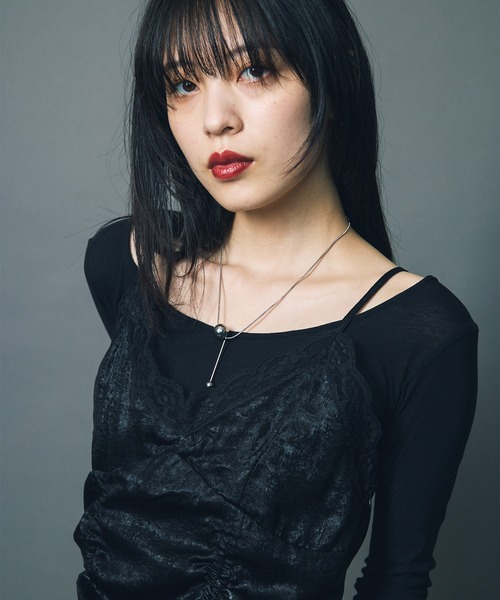 セール】【led.tokyo】LAYERED NEGLIGEE ONEPIECE/レイヤード