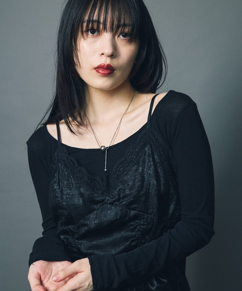 セール】【led.tokyo】LAYERED NEGLIGEE ONEPIECE/レイヤード