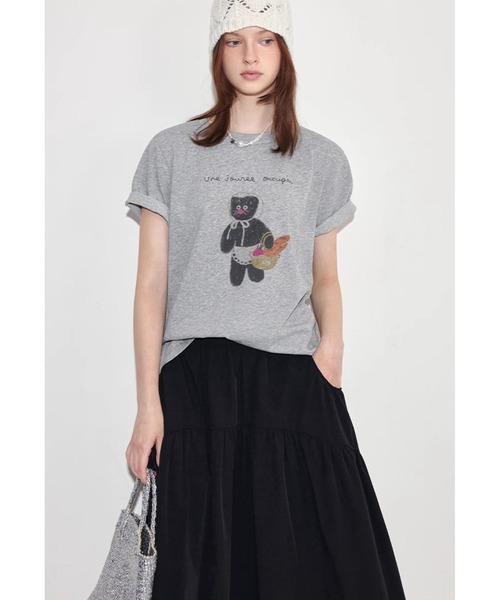tシャツ レタリングキャットプリント 半袖Tシャツ FX25S371「Fano Studios」「2025SS」 レディース メンズ レタリングキャットプリント 半袖Tシャツ FX25S371【Fano