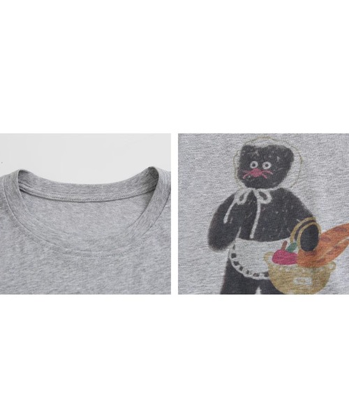 tシャツ レタリングキャットプリント 半袖Tシャツ FX25S371「Fano Studios」「2025SS」 レディース メンズ レタリングキャットプリント 半袖Tシャツ FX25S371【Fano