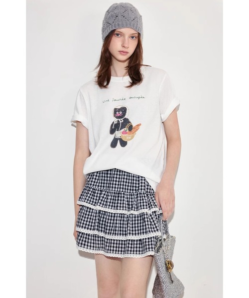 tシャツ レタリングキャットプリント 半袖Tシャツ FX25S371「Fano Studios」「2025SS」 レディース メンズ レタリングキャットプリント 半袖Tシャツ FX25S371【Fano