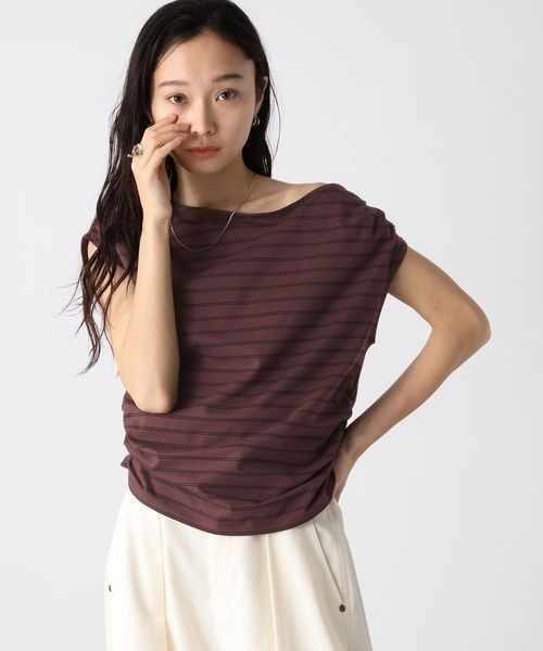 アシメギャザーワンショルFS/573071（Tシャツ/カットソー