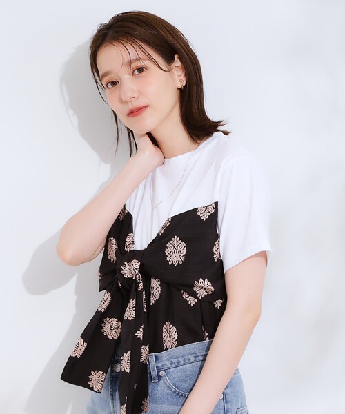 ヘルノ　スカーフディテールTシャツ jg000219d_c.jpg