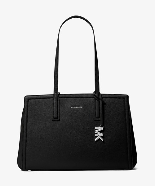 MICHAEL KORS(マイケルコース)の「LAILA ぺブルレザー トート ミディアム(トートバッグ・レディース・ブラック・FREE)」の1枚目の写真