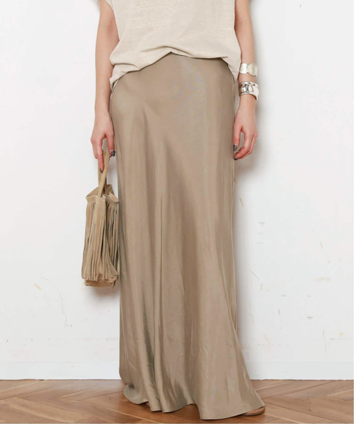 EVERYDAY I LIKE. Cu/Rマキシスカート F ブラウン Cu/R maxi skirt(スカート)|EVERYDAY I LIKE.(エヴリディ