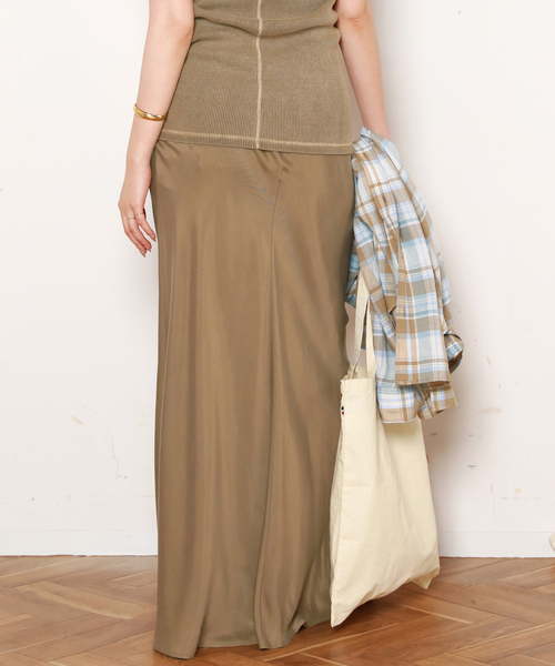 美品✨23AW】エヴリデイアイライク Cu/R Maxi スカート マーメイド 美