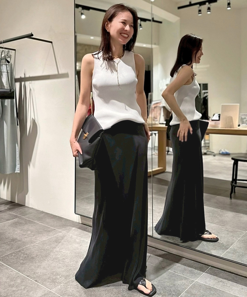 EVERYDAY I LIKE. Cu/Rマキシスカート F ブラック Cu/R maxi skirt(スカート)|EVERYDAY I LIKE.(エヴリディ