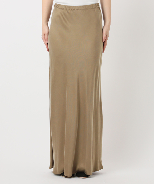 EVERYDAY I LIKE.　Cu/Rマキシスカート　F　ブラウン Cu/R maxi skirt（スカート）｜EVERYDAY I LIKE.（エヴリディ