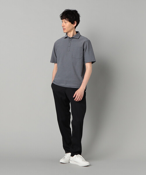 COMME CA MEN(コムサメン)の「ALBINIカノコ カッタウェイポロシャツ(ポロシャツ・メンズ・ブルー/ネイビー・M/L)」の13枚目の写真