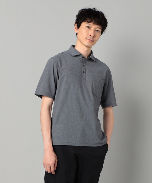 COMME CA MEN(コムサメン)の「ALBINIカノコ カッタウェイポロシャツ(ポロシャツ・メンズ・ブルー/ネイビー・M/L)」の15枚目の写真
