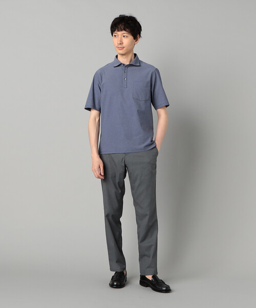 COMME CA MEN(コムサメン)の「ALBINIカノコ カッタウェイポロシャツ(ポロシャツ・メンズ・ブルー/ネイビー・M/L)」の16枚目の写真