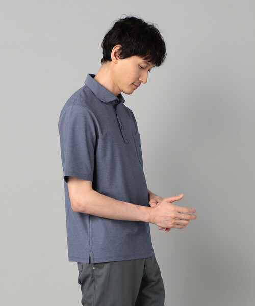 COMME CA MEN(コムサメン)の「ALBINIカノコ カッタウェイポロシャツ(ポロシャツ・メンズ・ブルー/ネイビー・M/L)」の18枚目の写真