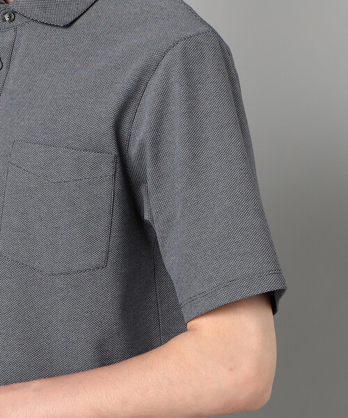 COMME CA MEN(コムサメン)の「ALBINIカノコ カッタウェイポロシャツ(ポロシャツ・メンズ・ブルー/ネイビー・M/L)」の3枚目の写真