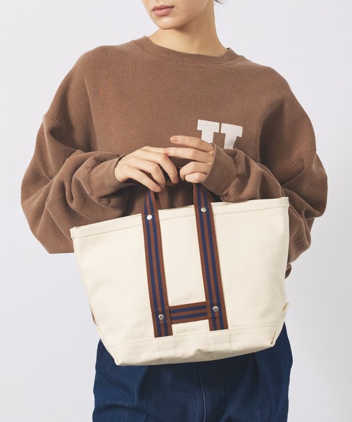 MASTER&Co(マスターアンドコー)の「【MASTER&Co./マスターアンドコー】IVY TOTE BAG/ミディアム トートバッグ/スタッズ付き /ユニセックス(トートバッグ・メンズ・グレー系その他/ブラウン系その他・フリー)」の7枚目の写真