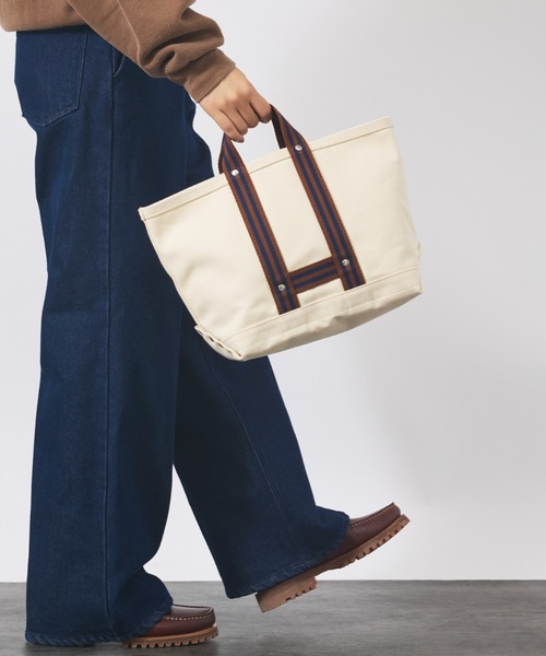MASTER&Co(マスターアンドコー)の「【MASTER&Co./マスターアンドコー】IVY TOTE BAG/ミディアム トートバッグ/スタッズ付き /ユニセックス(トートバッグ・メンズ・グレー系その他/ブラウン系その他・フリー)」の5枚目の写真