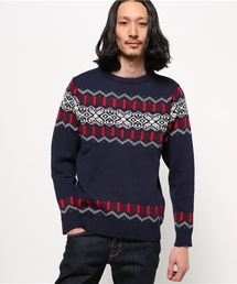 SEVENDAYS=SUNDAY | 雪柄ジャカード　長袖プルオーバー(ニット/セーター)