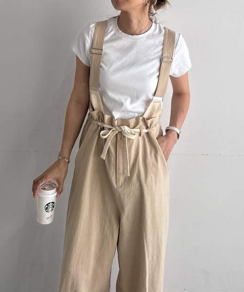 セール】2wayワッシャーサロペットパンツ (chiica original