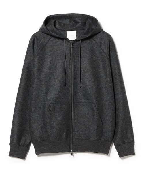 SLOANE（スローン）の「【別注】SLOANE / ウールジャージ ジップアップ フーディ（パーカー・メンズ・ネイビー/チャコールグレー・3/5/4）」の18枚目の写真