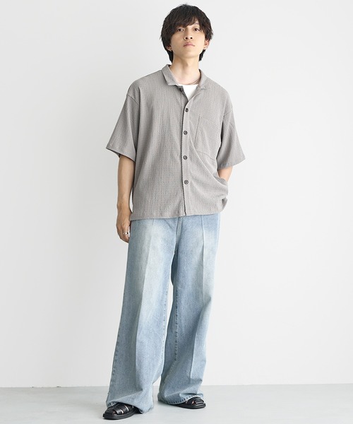 MinoriTY】チルワイドフレアデニムパンツ ワイドデニム セミフレア MinoriTY】チルワイドフレアデニムパンツ ワイドデニム セミフレア