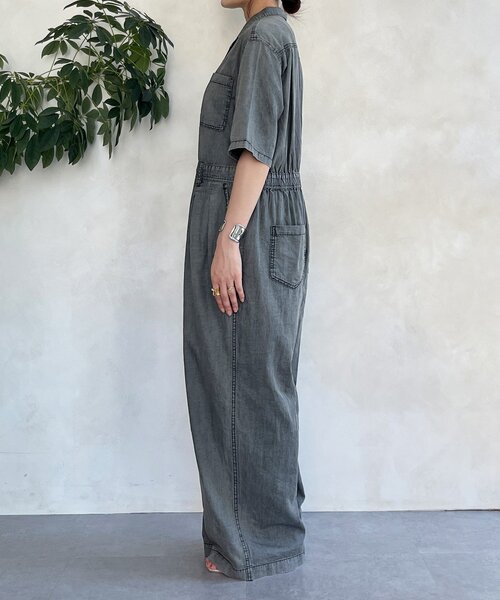 未使用 slowhands S デニム オールインワン つなぎ デニムオールインワンパンツつなぎ（つなぎ/オールインワン