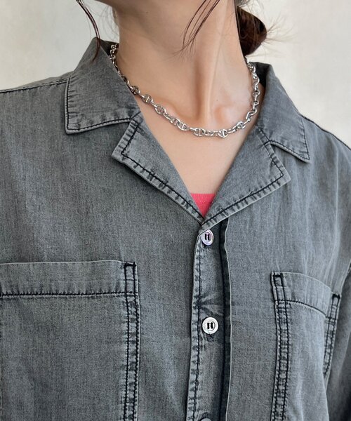 DouDou(ドゥドゥ)の「ソフトタッチデニムオールインワン(つなぎ/オールインワン・レディース・ブルー/ブラック・36/38)」の3枚目の写真